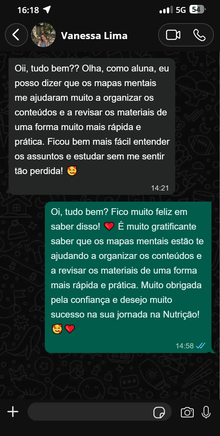 Depoimento de Vanessa Lima no WhatsApp