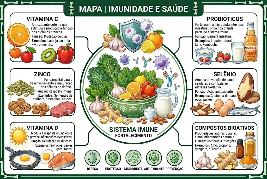 Mapa mental de Imunidade e Saúde